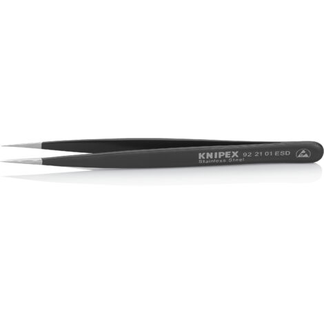 KNIPEX 92 21 01 ESD Universalpinzette ESD Glatt 125 mm