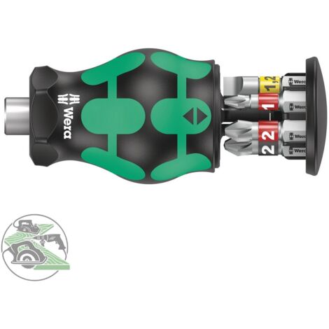Wera Kraftform Kompakt Stubby Magazin 2 05008874001 Bit-Set Schlitz, Kreuzschlitz Pozidriv, Kreuzsc