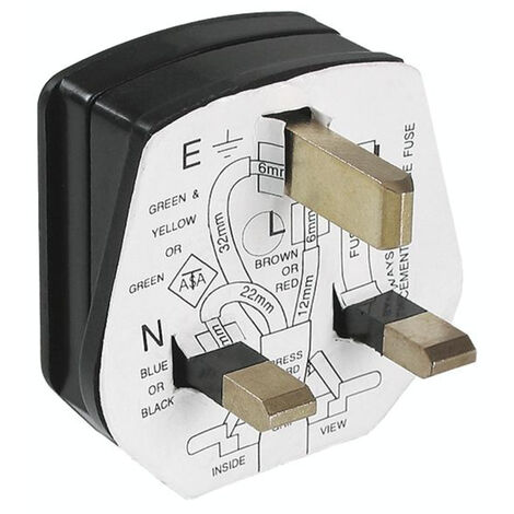 Bachmann 910.176 Schutzkontaktstecker Kunststoff  250 V Schwarz IP20