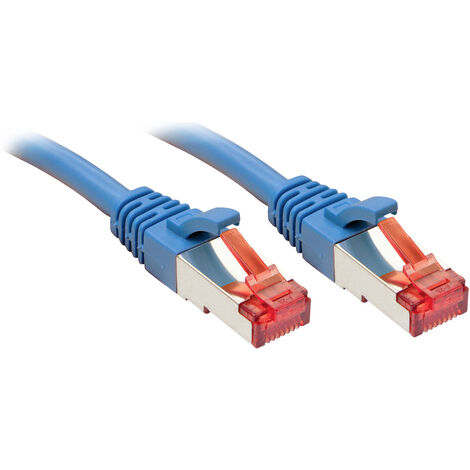 LINDY 47715 RJ45 Netzwerkkabel, Patchkabel CAT 6 S/FTP 0.30 m Blau 1 St.
