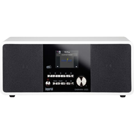 Imperial Dabman i200 Internet Tischradio DAB+, UKW, Internet AUX, USB, Internetradio   Weiß
