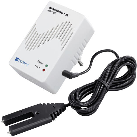 H-Tronic 1114720 WD 1000 Wassermelder mit externem Sensor über Steckdose