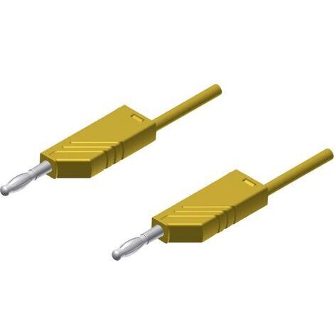 SKS Hirschmann MLN 200/2,5 GE Messleitung Lamellenstecker 4 mm Lamellenstecker 4 mm 2.00 m Gelb 1 St (1/3)
