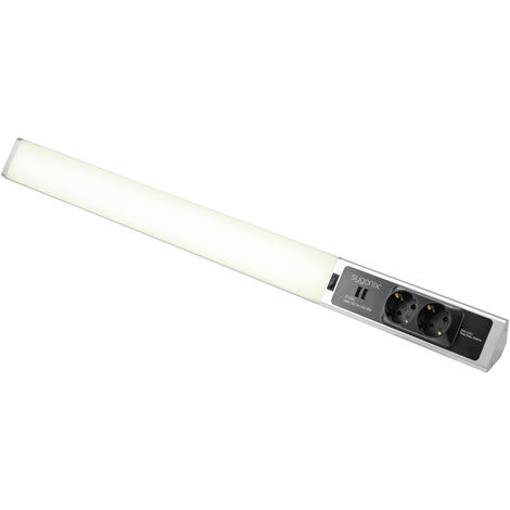 Sygonix LED-Unterbauleuchte SMD LED 18 W Neutralweiß Silber, Weiß