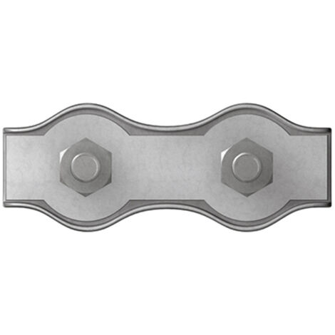 Seilklemme 3 mm  Stahl galvanisch verzinkt dörner + helmer 4814454 20 St. (1/2)