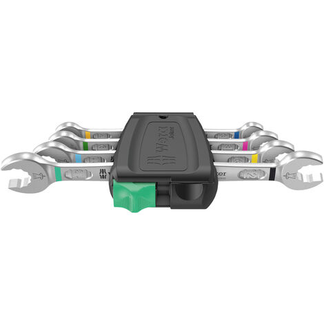 Wera 05020314001 6005 Joker 4 Set 1 Doppel-Maulschlüssel-Satz 4teilig Schlüsselweite (Metrisch) 6 - (1/10)