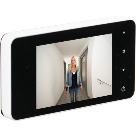 Burg Wächter Door eGuard DG 8200 W 37370 Digitaler Türspion mit TFT-Display 10.16 cm 4 Zoll