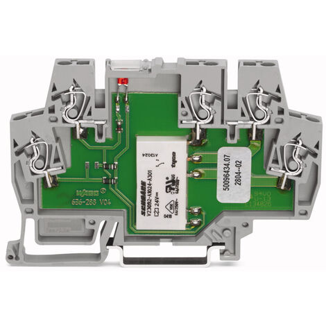 WAGO 859-303 Relaisklemme Nennspannung: 12 V/DC Schaltstrom (max.): 5 A 1 Wechsler 1 St. (1/4)