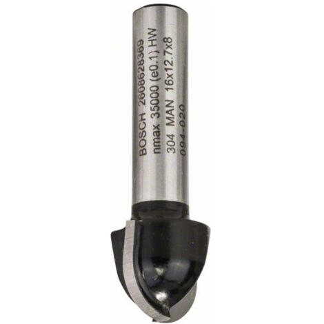 Bosch Accessories 2608628369 Hohlkehlfräser Hartmetall Länge 45 mm Produktabmessung, Ø 16 mm Scha
