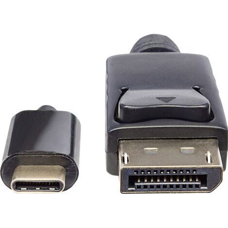 Manhattan USB 2.0 Adapter [1x USB-C® Stecker - 1x DisplayPort Stecker] USB-C auf DisplayPort-Kabel S