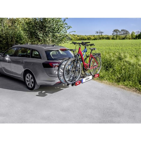 Westfalia bikelander Fahrradträger für die Anhängerkupplung - inkl. Tasche, Kupplungsträger für 2 Fahrräder, E-Bike geeignet, zusammenklappbar