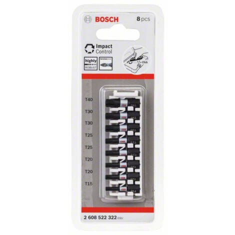 Bosch Accessories 2608522322 2608522322 Sechsrund-Bit T 15, T 20, T 25, T 30, T 40    1 Set