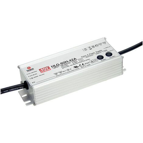 MEAN WELL HLG-60H-24A LED-Treiber, LED-Trafo  Konstantspannung, Konstantstrom 60 W 2.5 A 24 V/DC PFC