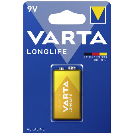 10x Varta Longlife 9V Block Batterien Wecker Fernbedienung Industrial Strom