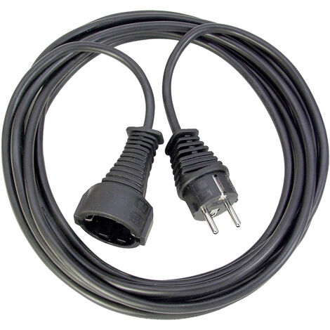 BRENNENSTUHL Verlängerungskabel H05VV-F 3x1,5qmm Schwarz 5m
