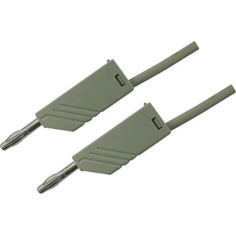 SKS Hirschmann MLN 150/2,5 GR Messleitung Lamellenstecker 4 mm Lamellenstecker 4 mm 1.50 m Grau 1 St (1/3)