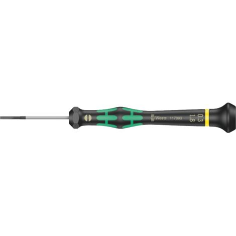 Wera 2035 Elektronik- u. Feinmechanik Schlitz-Schraubendreher Klingenbreite: 1.8 mm Klingenlänge: 40