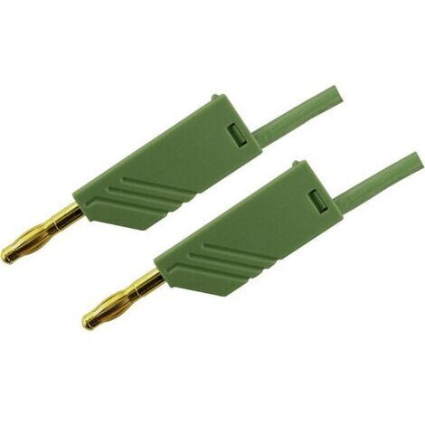 SKS Hirschmann MLN 25/2,5 GN Messleitung Lamellenstecker 4 mm Lamellenstecker 4 mm 25.00 cm Grün 1 S (1/3)