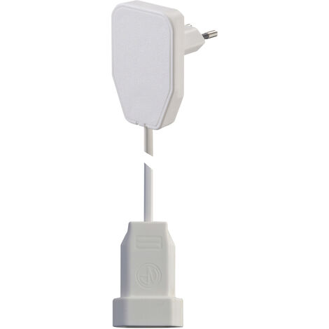 NVB 104574 Strom Verlängerungskabel Weiß 3.00 m H03VVH2-F 2X 0,75 mm²