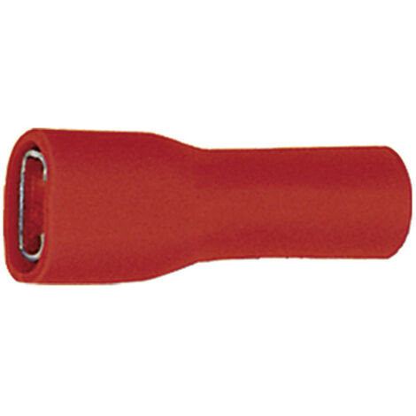 Klauke 8203V Flachsteckhülse  Steckbreite: 4.8 mm Steckdicke: 0.8 mm 180 ° Vollisoliert Rot 1 St.