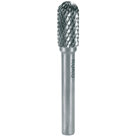 RUKO 116023 Frässtift Hartmetall Walze 12 mm Länge 65 mm Schaftdurchmesser 6 mm (1/5)
