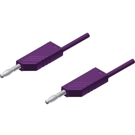 SKS Hirschmann MLN 25/2,5 VI Messleitung Lamellenstecker 4 mm Lamellenstecker 4 mm 25.00 cm Violett (1/3)