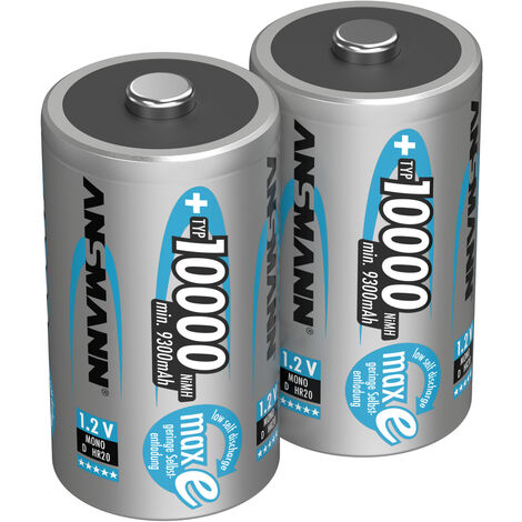Ansmann maxE Mono (D)-Akku NiMH 10000 mAh 1.2 V 2 St.