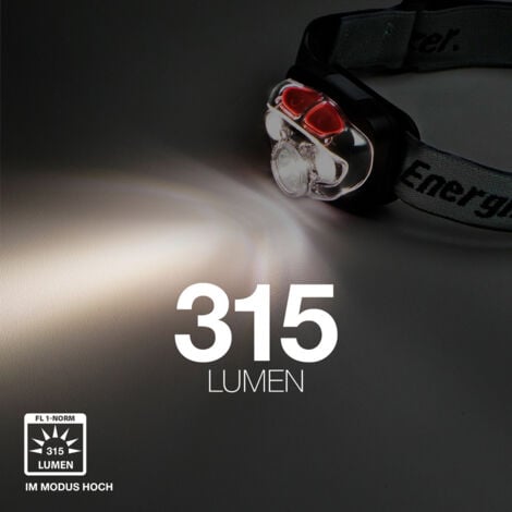 400 lm Vision Energizer 50 Stirnlampe LED h HD+ Focus E300280700 batteriebetrieben
