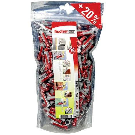 Fischer 536382 DUOPOWER 6 BigPack Dübel 30 mm 6 mm 240 St.