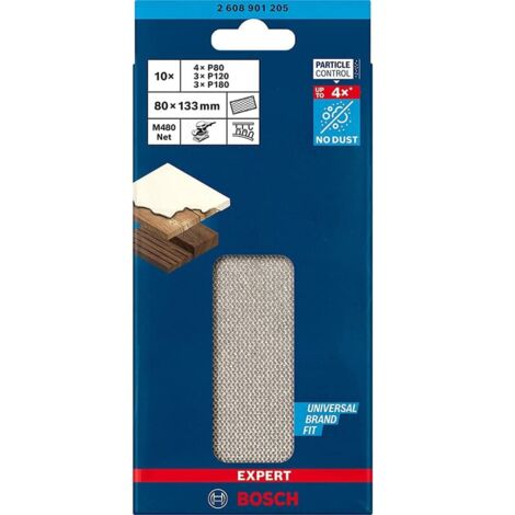 Bosch 10x Expert M480 Schleifnetz-Set 80 x 133 mm - 2608901205