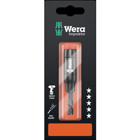 Wera 897/4 Imp R 05073990001 897/4 Impaktor R 1 x 1/4"x75, 75 mm