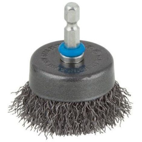Wolfcraft Topfdrahtbürste Ø 50 mm Schaft Ø 6 mm Bohrmaschinenzubehör