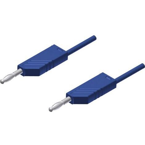 SKS Hirschmann MLN 25/2,5 BL Messleitung Lamellenstecker 4 mm Lamellenstecker 4 mm 25.00 cm Blau 1 S (1/3)
