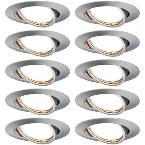 Paulmann 93399 LED-Einbauleuchte LED GU10 Eisen (gebürstet)