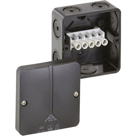 Spelsberg Verbindungsdose 80x80x52mm - IP65, Grau, 5-polig Mit Schraubklemme