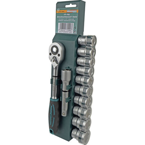 Brüder Mannesmann  Steckschlüsselsatz metrisch 1/2" (12.5 mm)  M29111