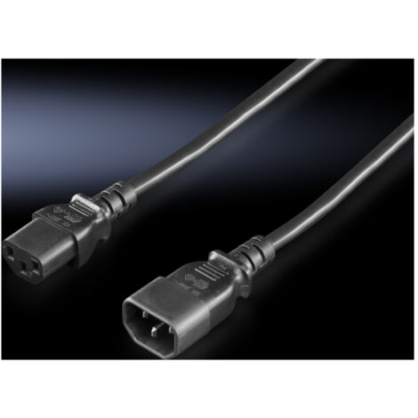 IEC Verlängerungskabel C14 Auf C13 - 2 Meter Rotes USV Kabel