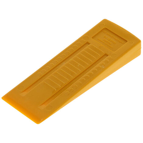Kunststoff-Fällkeil für Hartholz – Schlagfest und kältebeständig bis -30°C – Hubhöhe 25 mm – Profi-Qualität – 180x65 mm – 160 g – Ochsenkopf (1/10)