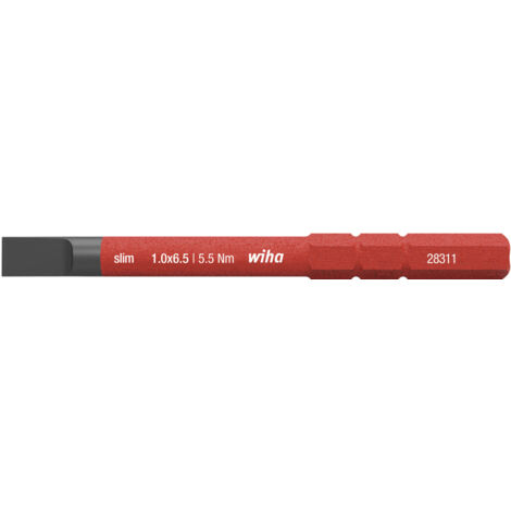 Wiha Bit slimBit electric Schlitz 6,5 mm x 75 mm (34582)