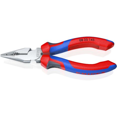 KNIPEX 08 25 145 Spitz-Kombizange mit Comfort-Griffen verchromt 145 mm