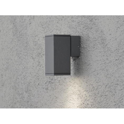 Konstsmide Monza 7908-370 Außenwandleuchte Halogen GU10 35 W Anthrazit (1/5)