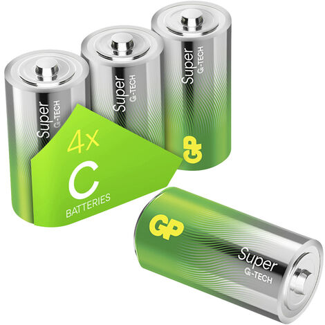 GP Super Baby (C)-Batterie Alkali-Mangan 1.5 V 4 St. (1/3)