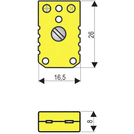 B + B Thermo-Technik 0220 0002 Miniaturkupplung Typ K, Gelb Gelb Inhalt ...