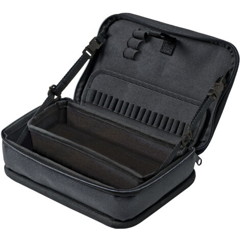 Wiha Funktionstasche leer (43474) Robuste Werkzeugtasche für Elektriker Praktische Werkzeugaufbewahrung und Werkbankständer in Einem Optimal für mobilen Einsatz (43474)