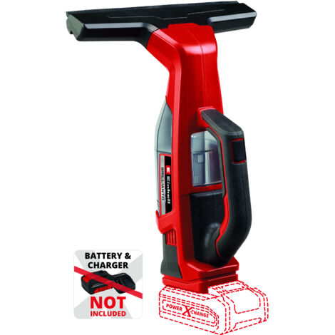 Einhell Akku-Fensterreiniger BRILLIANTO Power X-Change (18 V, 28 cm lange Saugdüse, streifenfreie Reinigung, inkl. Sprühflasche mit Mikrofasertuch, ohne Akku)