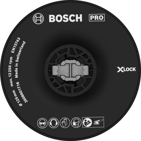 X-LOCK Stützteller, hart, 125 mm Bosch Accessories 2608601716