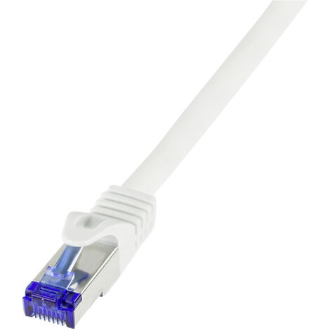 LogiLink C6A061S RJ45 CAT 6a S/FTP 3.00 m Weiß 1 St.