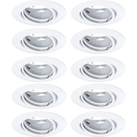 Paulmann 93400 LED-Einbauleuchte 10er Set LED GU10 Weiß