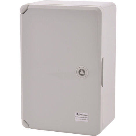 Schaltschrank 200x300x130mm IP65 ABS - Verteilerkasten Mit Montageplatte Lichtgrau