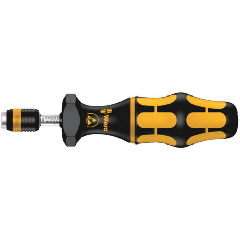 Wera Serie 7400 Kraftform ESD einstellbare Drehmomentschraubendreher mit Rapidaptor Schnellwechselfutter, art. no. 7440 ESD x 0,3-1,2 Nm
